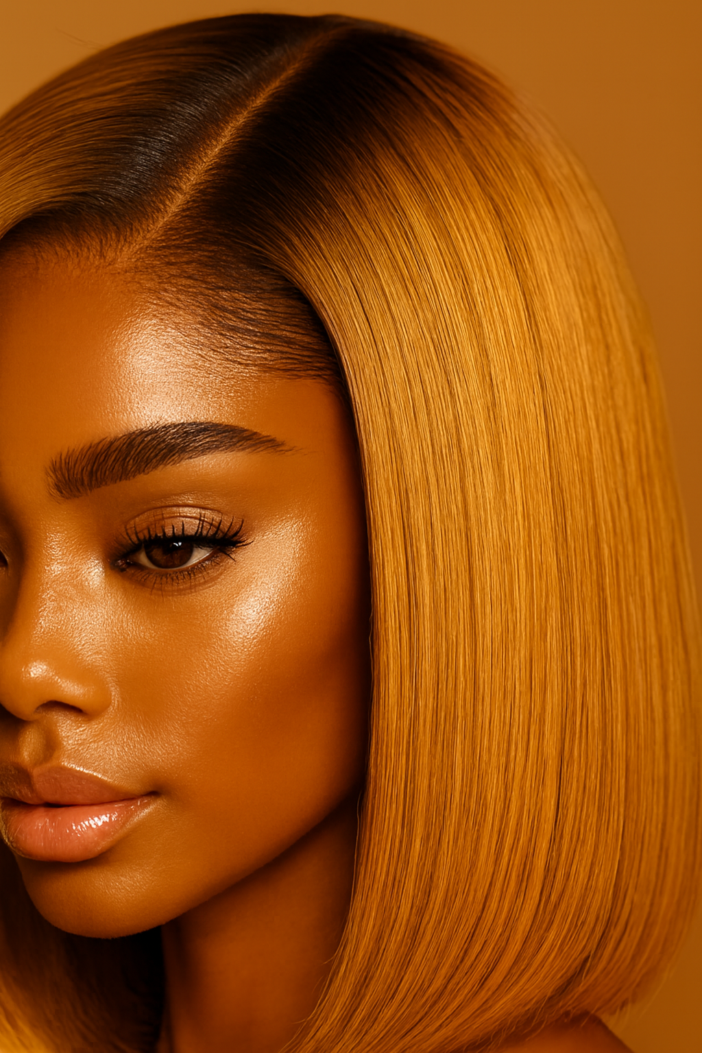 Honey Blonde Bob Wig, Glueless Human Hair HD Lace Front