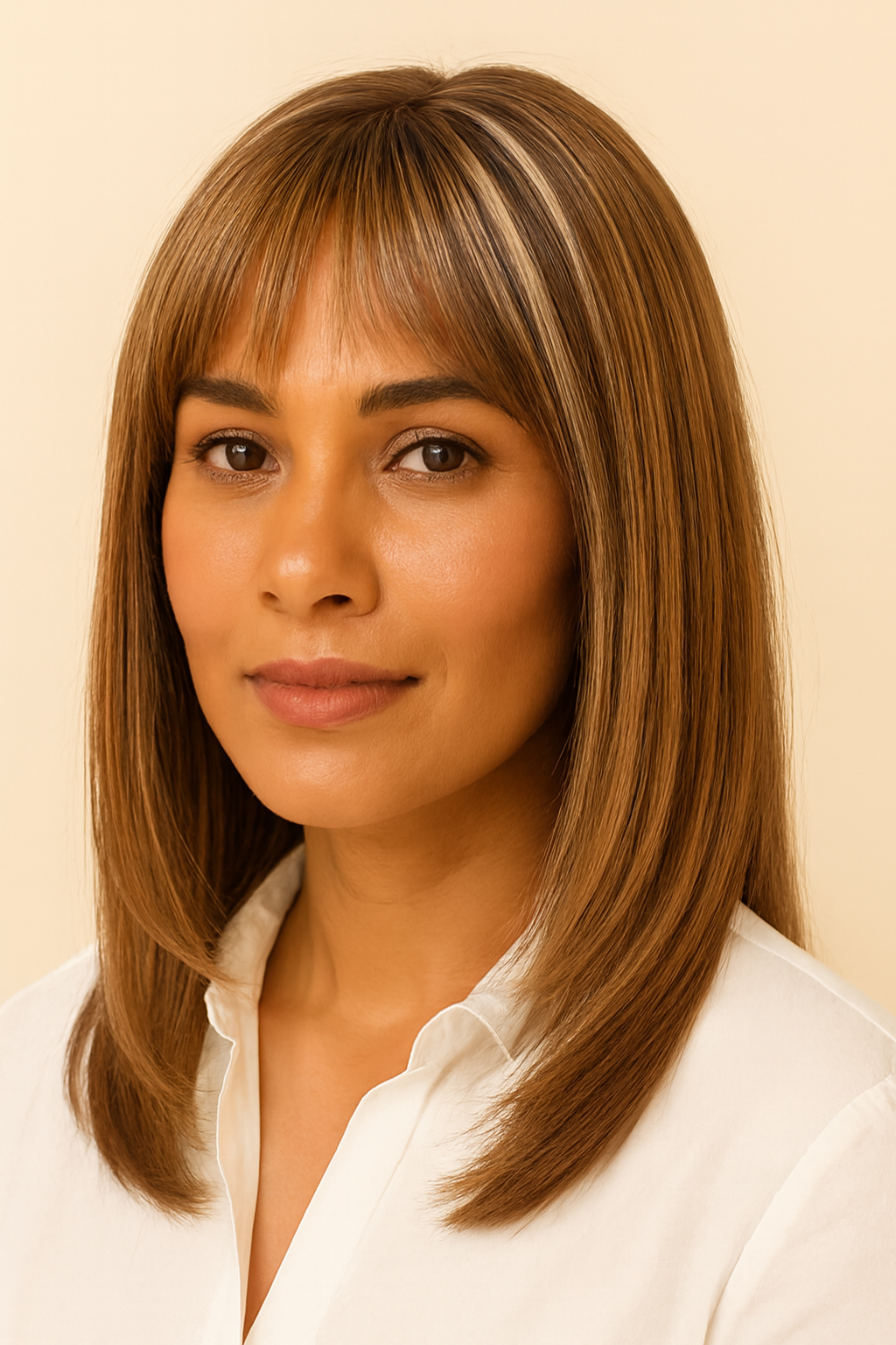 Chestnut Brown Hair Topper, Human Hair