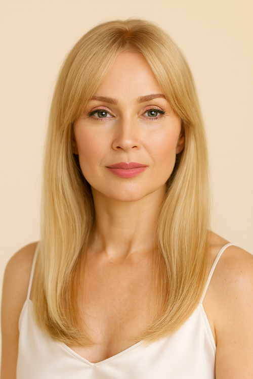 Honey Blonde Hair Topper, Human Hair