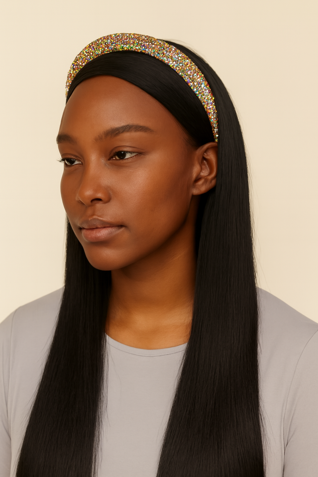 Straight Headband Wig, Human Hair