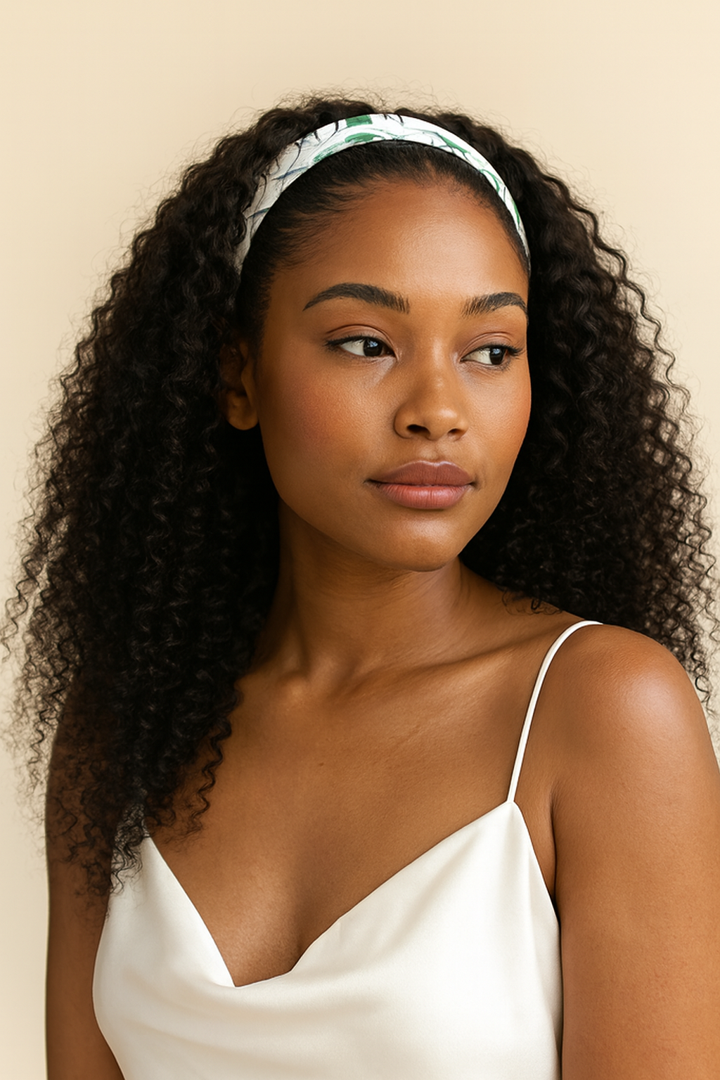 Kinky Curly Headband Wig, Human Hair