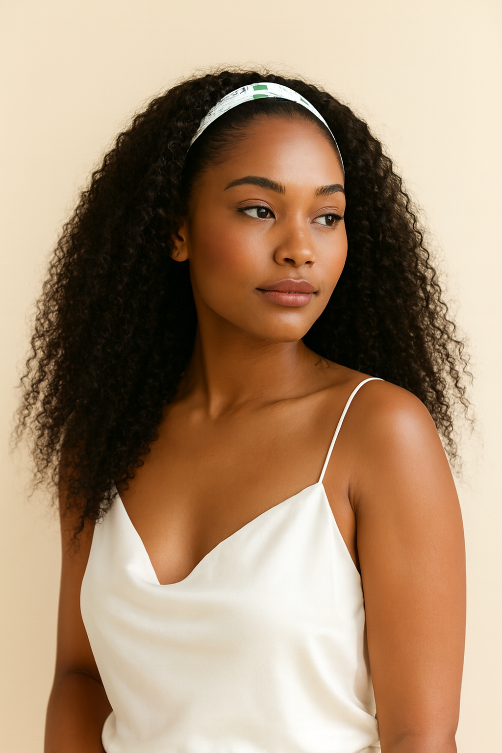 Kinky Curly Headband Wig, Human Hair