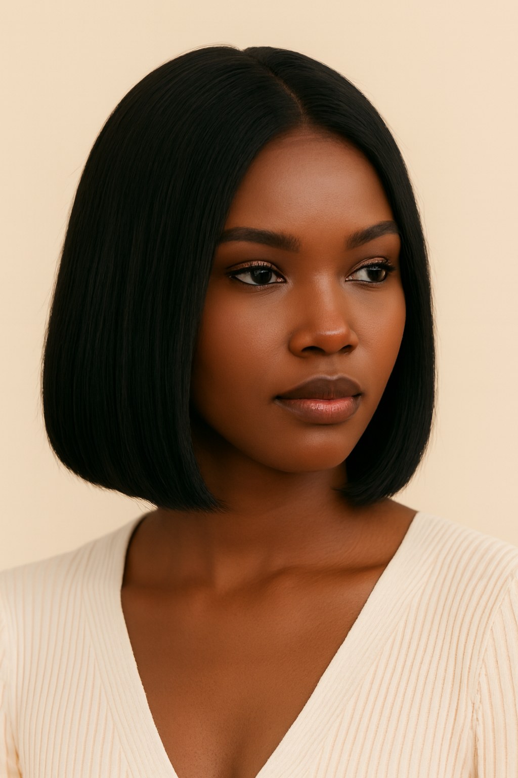 Straight Bob Headband Wig, Human Hair