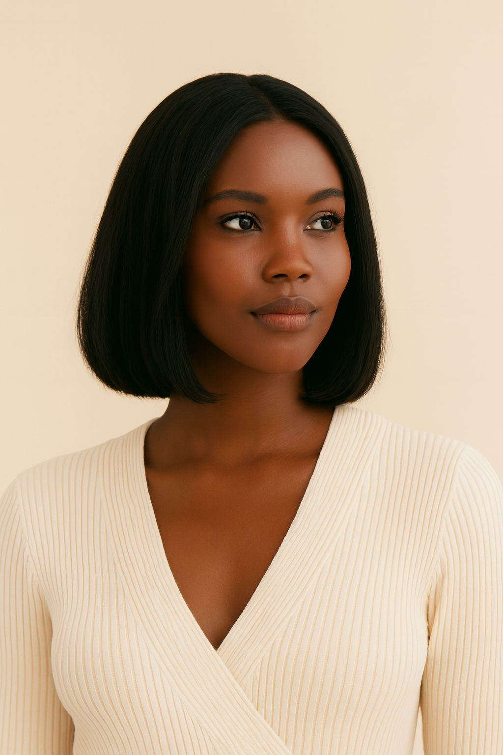 Straight Bob Headband Wig, Human Hair