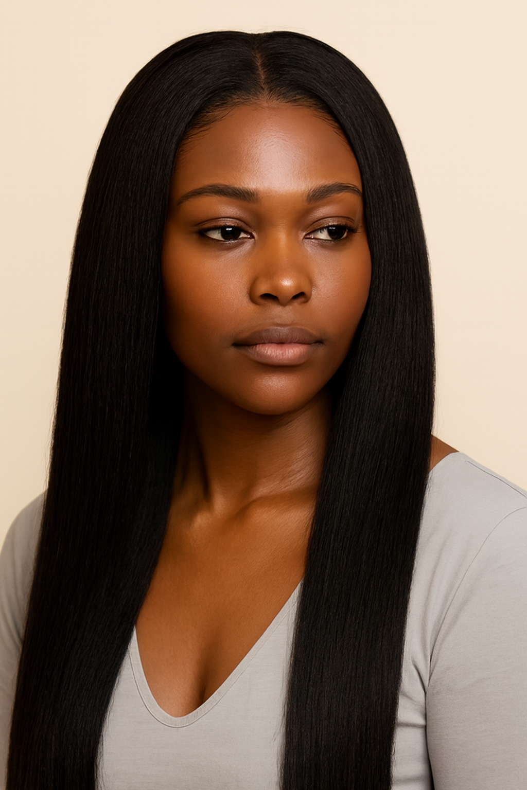 Kinky Straight Headband Wig, Human Hair