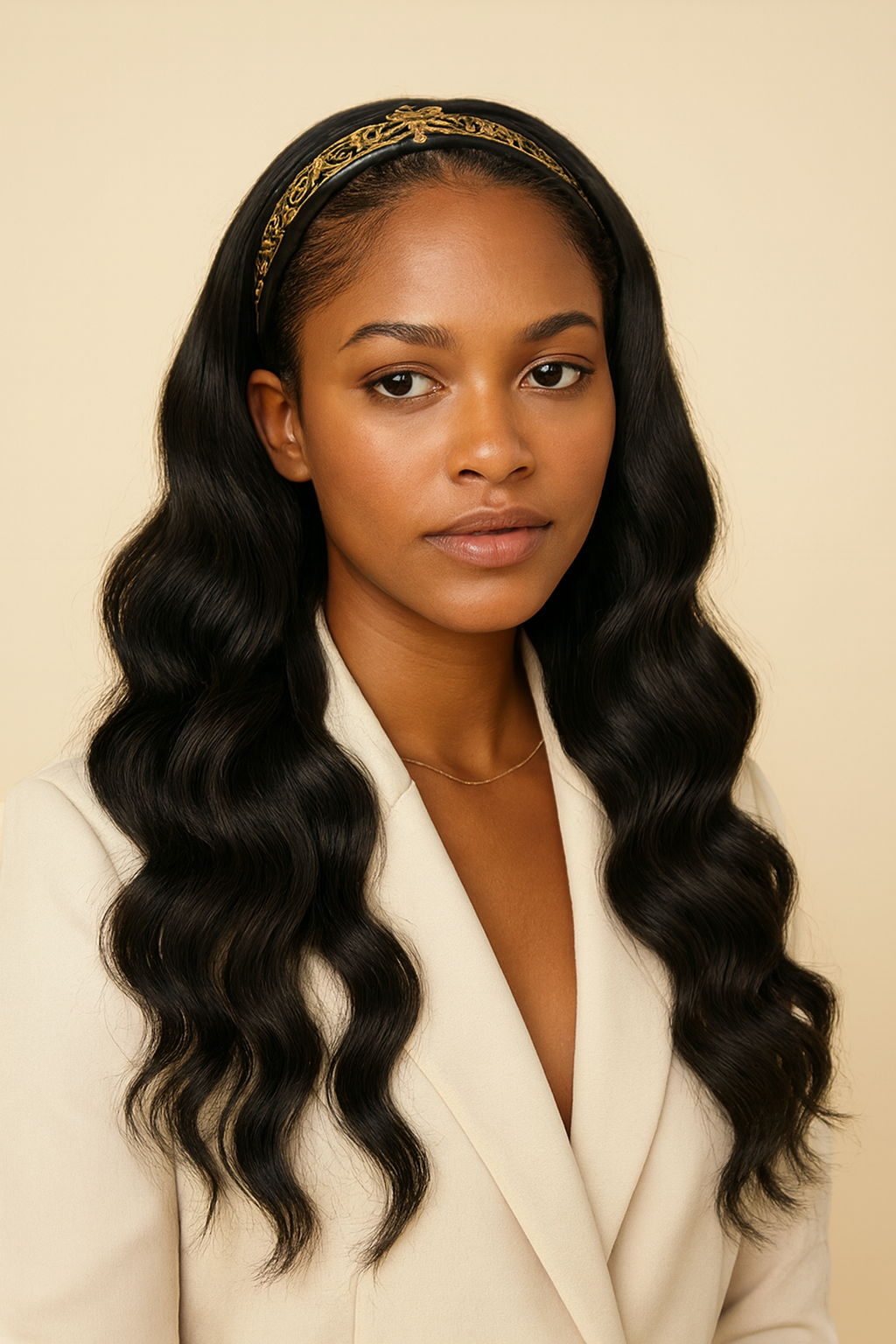 Loose Wave Headband Wig, Human Hair