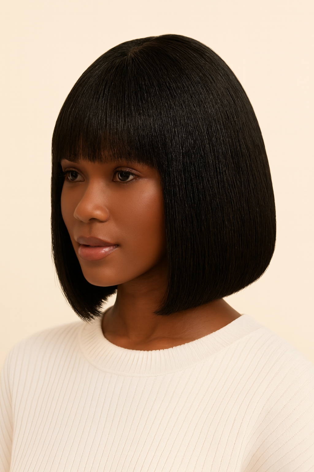 Silk Top Bob Wig, Human Hair