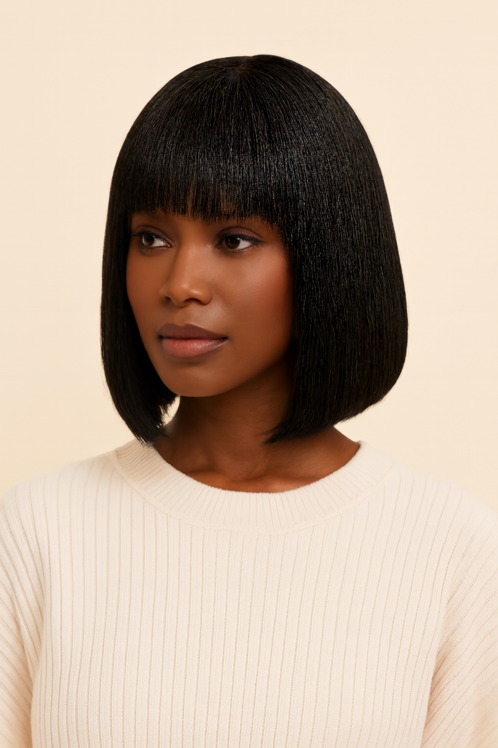 Silk Top Bob Wig, Human Hair