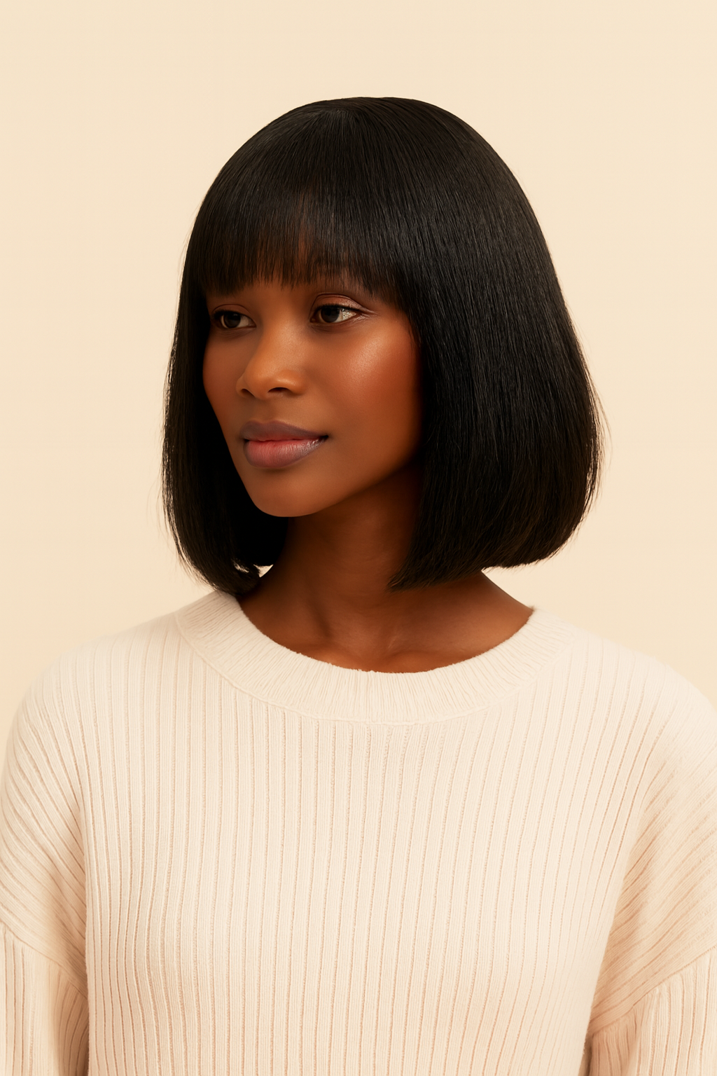 Silk Top Bob Wig, Human Hair