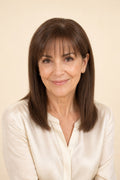 Human Hair Topper with Bangs for Women with Thinning Hair, Medium Brown #4, front view